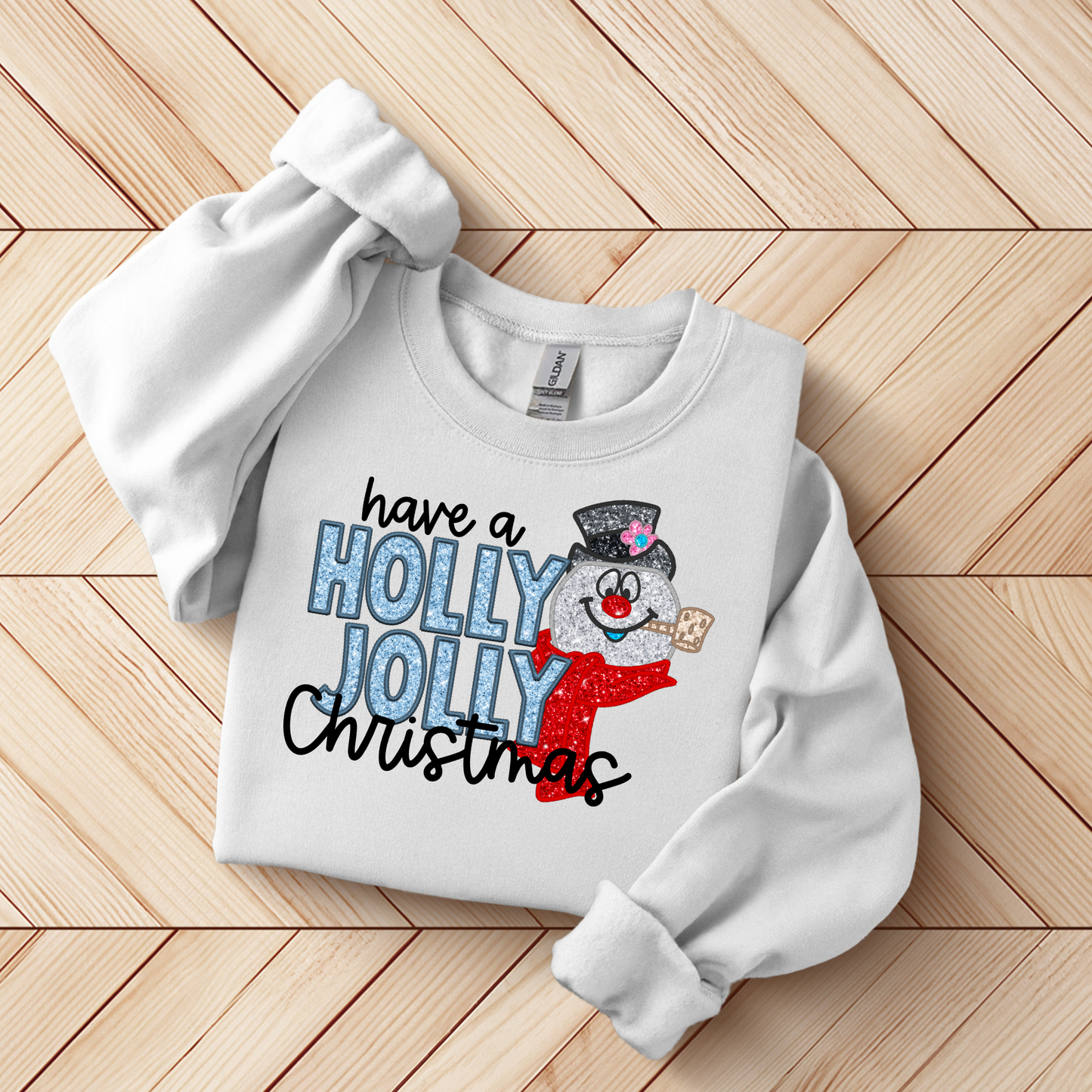 Sparkly Snowman Sweatshirt