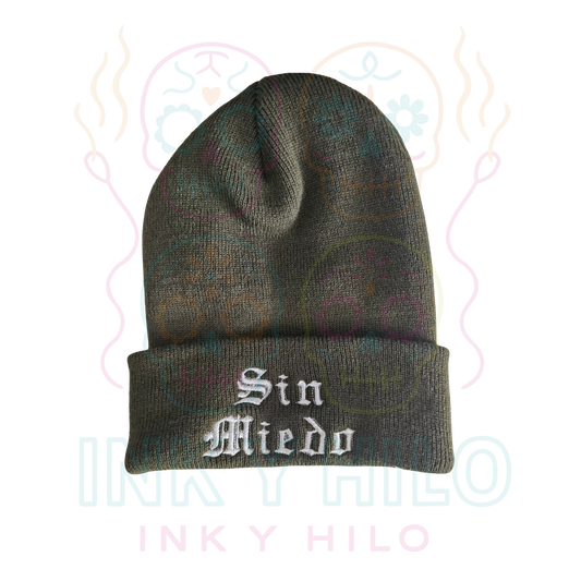 SIN MIEDO Embroidered Beanie