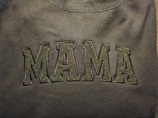 'MAMA' Glitter Applique Crewneck