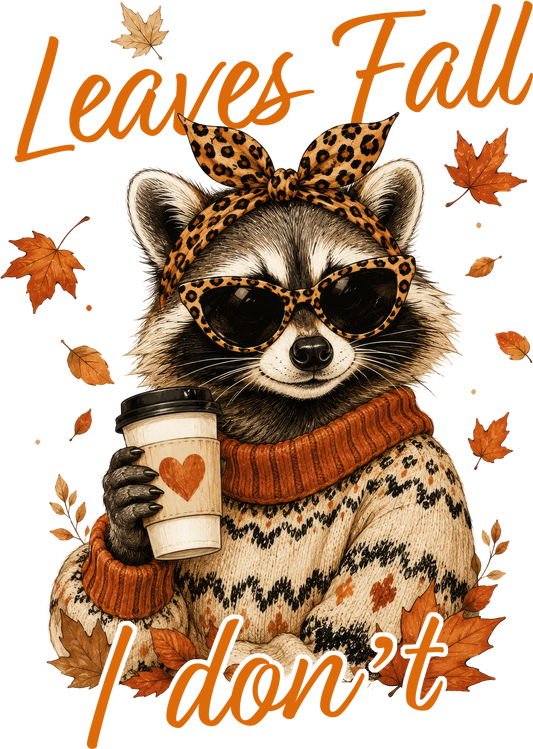 Leaves Fall, I Don't I Ready-to-Press DTF Transfer