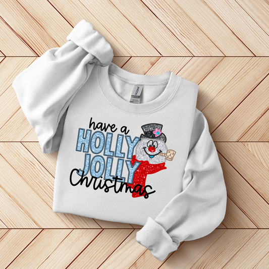 Sparkly Snowman Sweatshirt