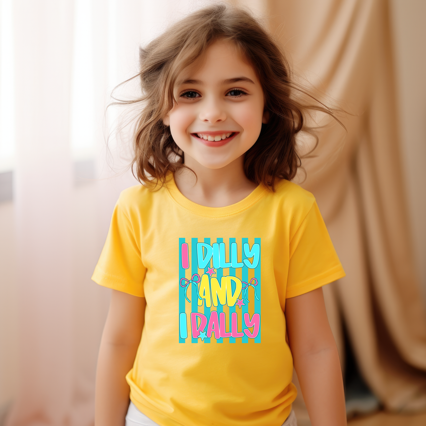 “I Dilly and I Dally” Kids Graphic Tee