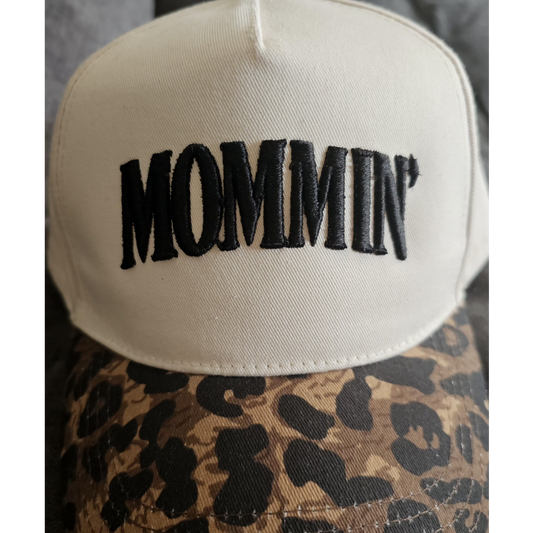 MOMMIN’ Leopard Brim Snapback
