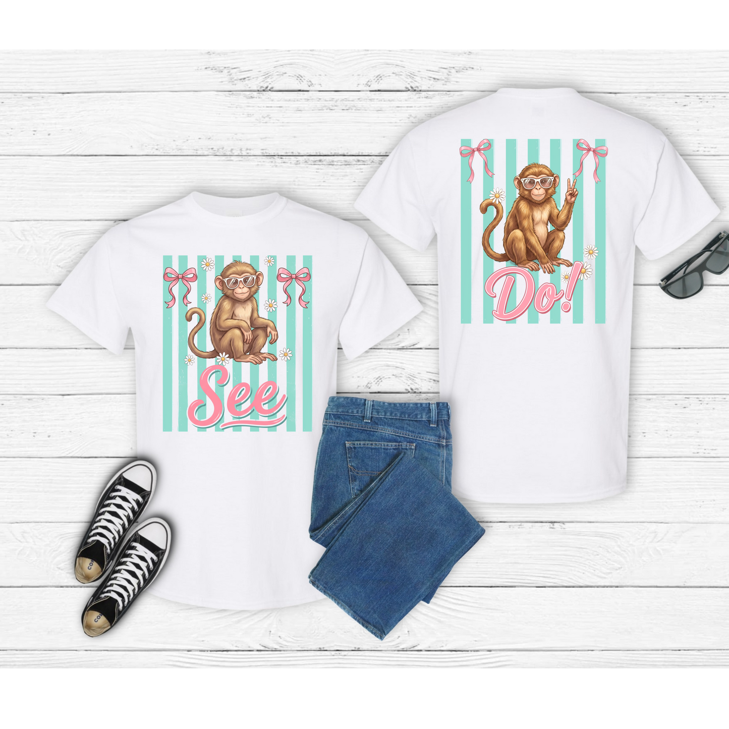 Monkey See, Monkey Do Graphic Tee