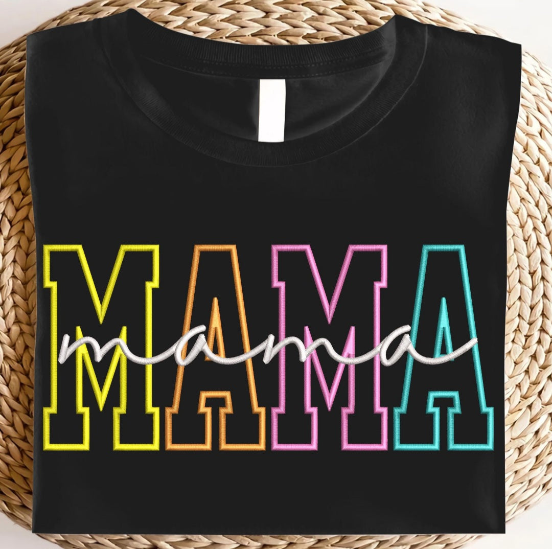 Neon Mama Embroidered Crewneck